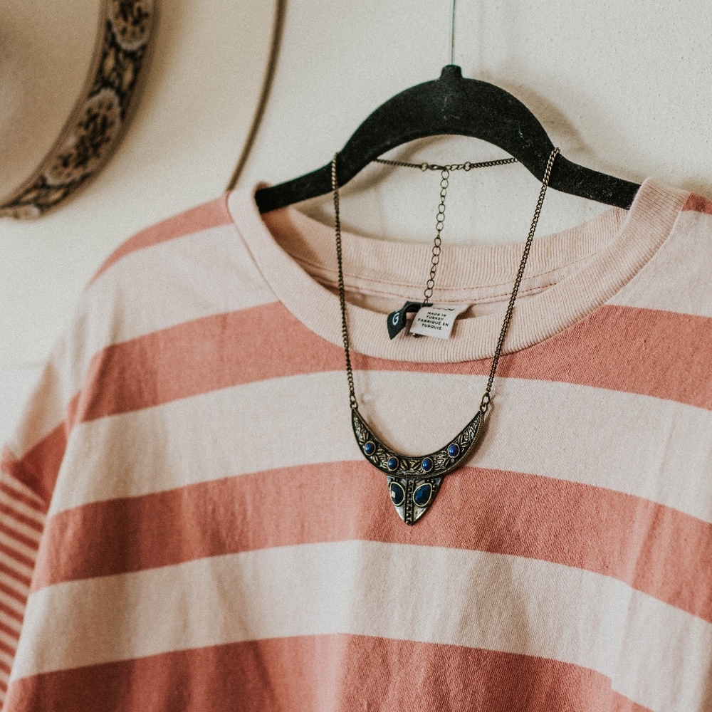 Pink Striped Top - Picture 3 of 5